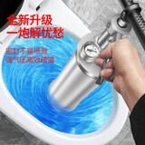千禧红通下水道疏通器管道疏通机马桶厕所堵塞疏通神器清油污皮搋一炮通