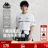 卡帕（Kappa）背靠背运动短袖男款纯棉2025新款夏季情侣t恤男士半袖K0EX2TD01D