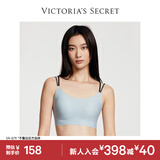 维多利亚的秘密 舒适果冻条软支撑无痕字母美背肩带背心内衣文胸 86B7燧石灰-不交叉肩带 L /XL