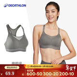 迪卡侬运动内衣专业文胸RUNW2891105橄榄绿-可调节款L-(C-D罩杯)