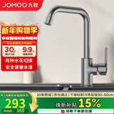 九牧（JOMOO）厨房水龙头7字型枪灰龙头360度可旋转高挑水龙头33186-205/HBS-Z