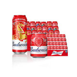 百威拉格啤酒450ml*18听+百威mini红罐淡色拉格255ml*24听整箱装送礼