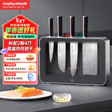 摩飞电器（Morphyrichards）刀具砧板消毒机 家用刀具消毒烘干器 刀架菜板一体收纳 厨房菜板消毒器 4刀2板 精钢刀具 MR1006