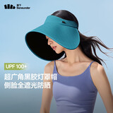 蕉下（beneunder）灯罩帽大帽檐遮阳帽子女黑胶防晒帽全脸遮阳空顶帽太阳帽BM563