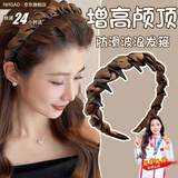 NHGAD咖色发箍 高颅顶女士带齿蓬松发卡洗脸头箍碎发整理器高级感轻奢