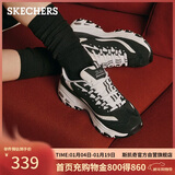 斯凯奇（Skechers）新年礼物奶茶熊女鞋冬厚底增高老爹鞋百搭熊猫鞋休闲运动鞋149906