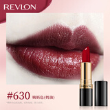 露华浓丽采保湿滋润唇膏女士哑光黑管口红4.2g不掉色美妆化妆品女彩妆 630#牛血色（奶油质地）