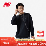 NEW BALANCE 卫衣男款简约休闲百搭运动套头衫MT41507 BK L 