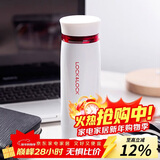 乐扣乐扣（LOCK&LOCK）不锈钢保温杯情侣学生水杯菲特旋转盖轻量杯450ml白红 LHC4131WR