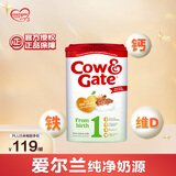 牛栏（Cow&Gate）英国版 婴儿配方儿奶粉 1段(0-6月) 800g 爱尔兰原装进口