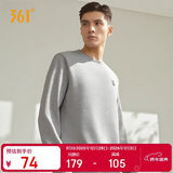 361°卫衣男装秋冬季长袖运动服休闲跑步圆领宽松上衣服652334801D-2