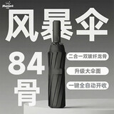 米波迪（Meebordi）雨伞自营全自动晴雨伞大号加固加厚结实抗风三折 84 骨遮阳伞定制