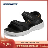 斯凯奇（Skechers）凉鞋男士秋季厚底休闲鞋软底外穿运动凉拖鞋237286