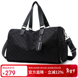 Colins Keirs旅行包男手提大容量行李包女斜挎包男健身包男干湿分离运动训练包 黑色加大号