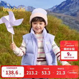 巴拉巴拉童装儿童羽绒马甲2025新款冬装男女童亲子装保暖外套羽绒服简约潮