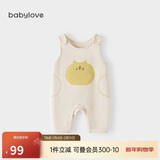 babylove宝宝背带裤春秋外穿连体裤超萌可爱休闲长裤洋气婴儿裤子