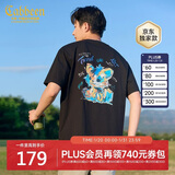 卡宾精致绣花T恤25夏季生动有趣色彩丰富 煤黑色01  XL /180/52 