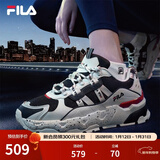 FILA 斐乐TREK老爹鞋男鞋新款休闲鞋时尚复古运动鞋跑鞋  白芦笋/浆果蓝-WD 40.5