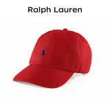 Polo Ralph Lauren拉夫劳伦 新款男女同款送女朋友棒球帽潮流舒适透气红色002均码