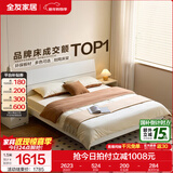 全友家居现代简约高箱储物收纳床主卧1.8米x2米双人大床家具政府补贴 【暖白色 | 高脚】床+65床垫+床头柜G*2 1.8x2米【爆款+性价比超高】