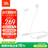 JBL TUNE 135BT蓝牙无线耳机 颈挂式运动耳机 无线立体声耳机 白色生日新年礼物