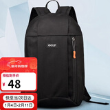 高尔夫GOLF双肩包男士休闲旅行迷你双肩背包轻便小书包5I032885J黑色