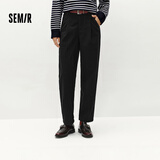森马（Semir）【休闲裤福袋】休闲裤男长裤冬季时尚裤子百搭潮流裤子休闲裤子 B款（女款）-黑色 L