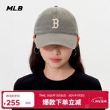 MLB帽子男女棒球帽张凌赫同款2025年新款软顶鸭舌帽3ACPVV14N-43KAP