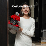 JoyFlower永生花小熊玫瑰花生日礼物高级结婚纪念日新婚送女生朋友实用高级