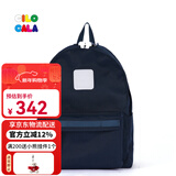 CILOCALA双肩包女M+号登山包校园电脑包大容量旅行包上班出游背包帆布书包 SAILOR-藏青M+中号