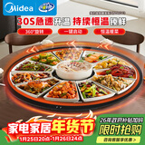 美的（Midea）暖菜板加热板热菜板保温板 家用多功能餐桌转盘保温垫恒温加热桌垫热牛奶神器（60cm圆形）HBT60Y3
