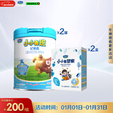 君乐宝（JUNLEBAO）小小鲁班儿童配方奶粉4段关注脑动力800g*2+追梦家350g*2