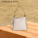 CHARLES&KEITH吸扣式单肩斜挎包手提水桶包包女包生日礼物送女友CK2-10782671