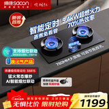 帅康（Sacon）【炊烟灶Pro】燃气灶煤气灶双灶液化气 嵌入式5.4kW烟灶联动定时灶免改孔 以旧换新