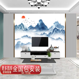 栢景居电视背景墙壁纸简约现代轻奢3D立体2025新款18D包安装影视墙壁布 18D真丝布（满7平方包安装） 仅墙纸