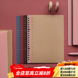 可得优【一件包邮】莫兰迪色系活页本外壳笔记本子复古色系活页封皮自制磨砂封面 复古全色系【封面+环*10】 A4【30孔】