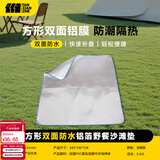 探险者（TAN XIAN ZHE）防潮垫户外帐篷垫子防水布铝箔野餐垫子地铺垫沙滩垫多人加宽 【加厚防水240x240cm】