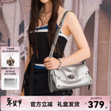 JellyToyboy女包JTB无界枕头包.真皮牛皮斜挎新款高级感通勤单肩包新年礼物 银色
