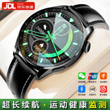 HUXIAVIM智能手表华为鸿蒙安卓苹果机IOS系统适用华强北watch情侣运动表心率血氧血压监测gt5腕表生日礼物 黑皮带 NFC+支付+海量表盘+健康监测 消息提醒+定位导航+超长待机+心率血压血