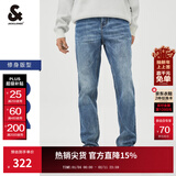 杰克·琼斯（JACK&JONES）26年春男装修身牛仔裤男弹性品牌男裤休闲潮流四季款宽松直筒裤子 E42中牛仔蓝-第二批 33 180/84A(W33/L32)