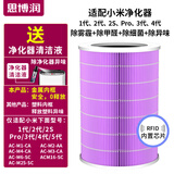 思博润适配小米米家空气净化器滤芯（韩国E+H滤材）过滤网 1代/2代/2S/3代/4代/Pro M6A芯片版（180折滤纸+金属内网+除霾除醛除菌
