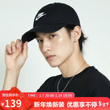 耐克NIKE运动配饰男女太阳帽棒球帽CLUB CAP帽子FB5368-011黑L/XL