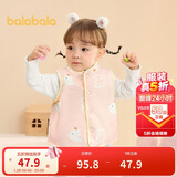 巴拉巴拉童装儿童马甲两面穿背心2025新款秋冬装羊羔绒上衣服男女宝宝衣服
