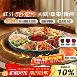 苏泊尔（SUPOR）暖菜板 家用热菜板饭菜保温板 烘干发酵解冻加热 80CM圆形加热菜板 可旋转餐桌转盘 BZ80RH851J