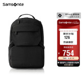 新秀丽（Samsonite）双肩包时尚商务电脑包通勤大容量背包黑色 15.6英寸 NX5*09001
