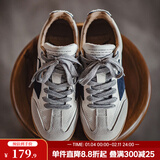 马登60S复古慢跑鞋经典撞色德训鞋男运动休闲鞋舒适透气板鞋防滑鞋 麦浪白   42 (260mm)