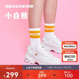 斯凯奇新年礼物小白熊|女鞋秋冬季透气小白鞋增高复古老爹鞋运动鞋11931