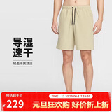 耐克NIKE男子运动短裤 夏季梭织休闲裤 跑步速干DV9331-251米色L