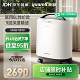 鱼跃医用分子筛制氧机5升L吸氧机家用老人医用级孕妇呼吸雾化8F-5CW