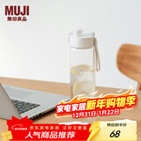 MUJI共聚酯 便携水杯高颜值运动水杯塑料杯 透明 750ml